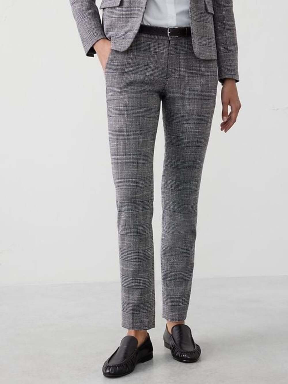 Banana Republic Ryan Straight Mid-Rise Plaid Pants Size 14